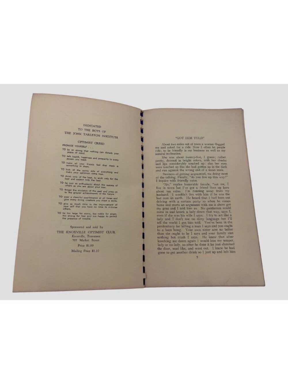 Picked-Up G L Fayte Burnett John Tarleton Institute Knoxville TN Book Signed - Picture 4 of 9